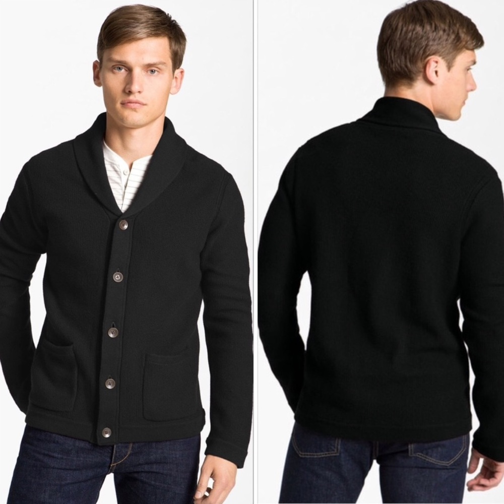 Rag & Bone Avery Shawl Cardigan in Black